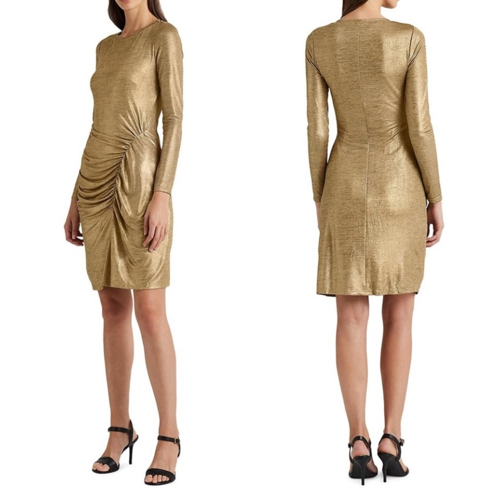 89. LAUREN RALPH LAUREN
NWT,
FOIL-PRINT JERSEY Size 8